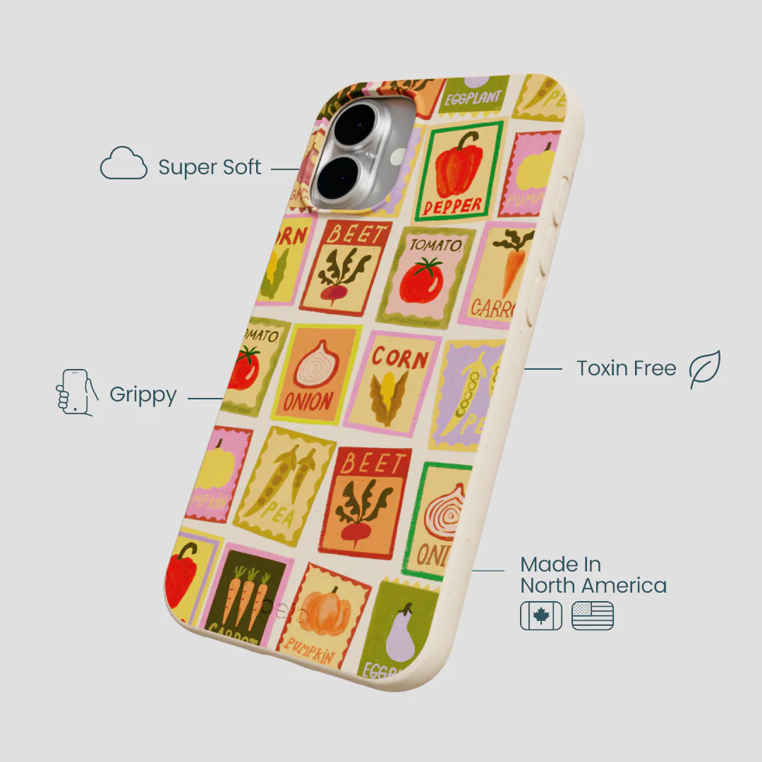 Seashell Veggie Packets iPhone 16 Plus Case - Image 3