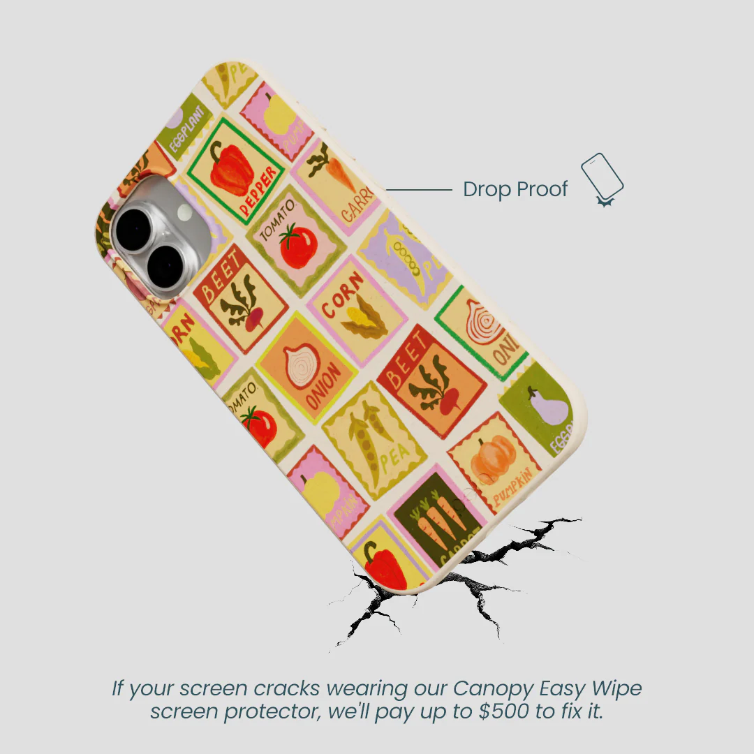 Seashell Veggie Packets iPhone 16 Plus Case - Image 4