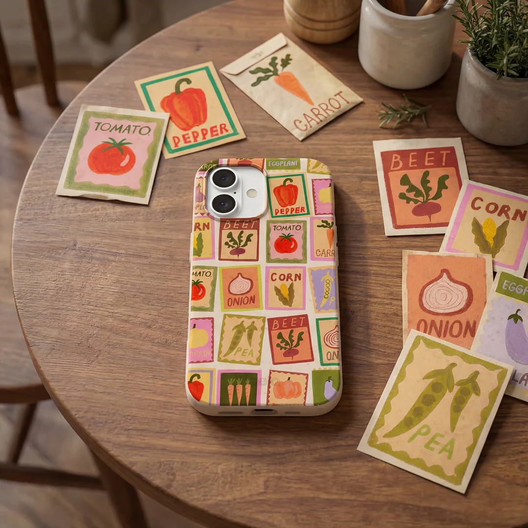Seashell Veggie Packets iPhone 17 Case - Image 2