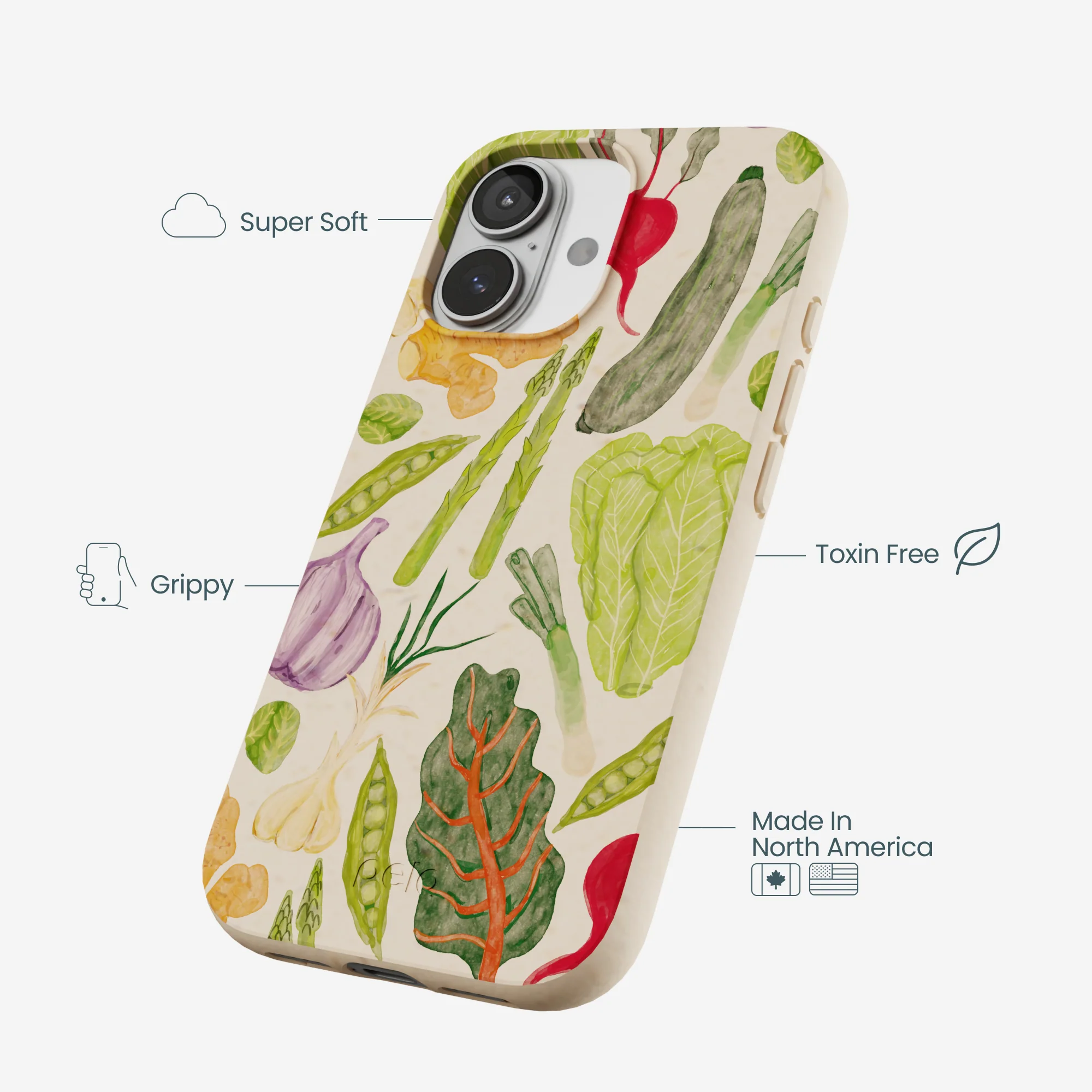 Seashell Veggie Patch iPhone 17 Case - Image 4