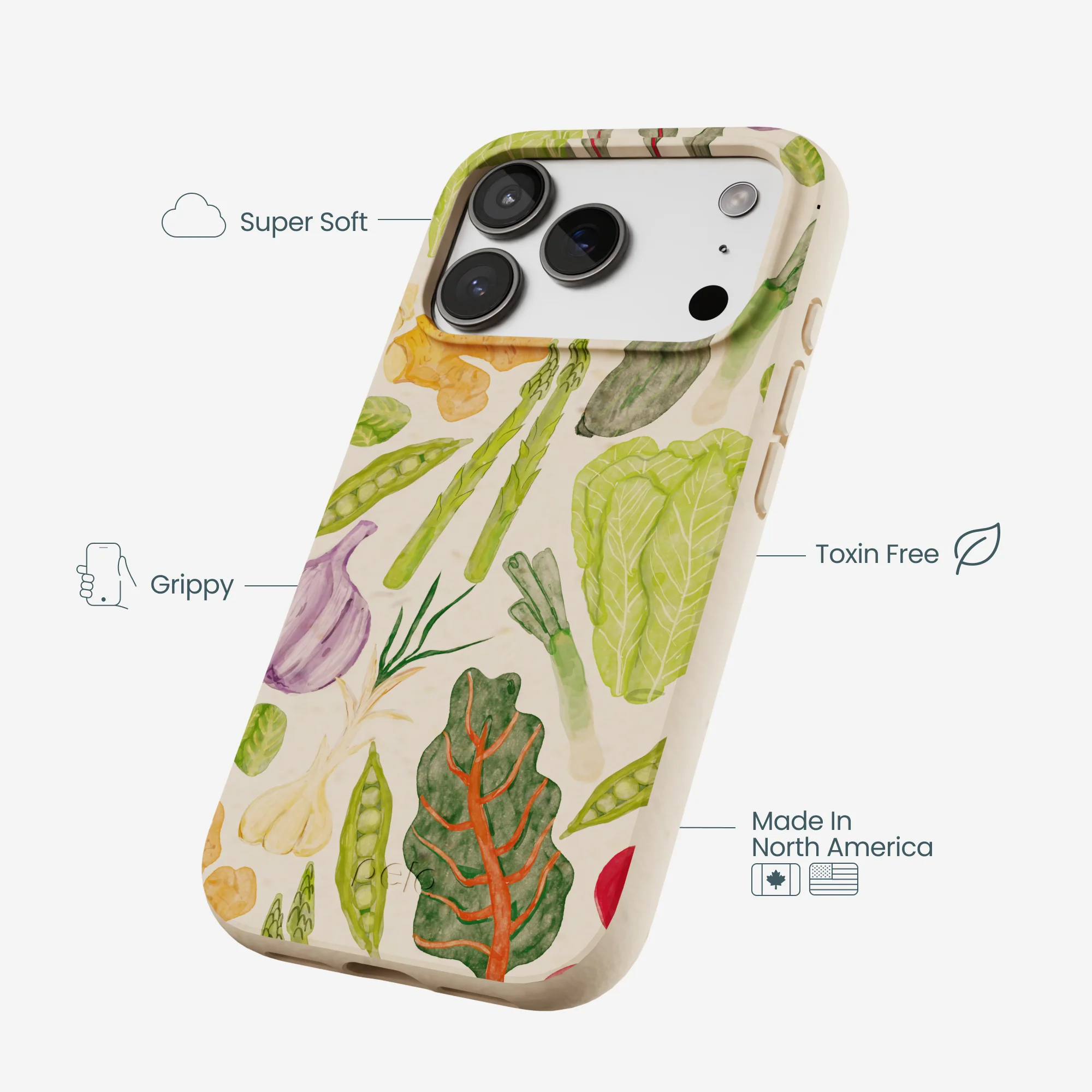Seashell Veggie Patch iPhone 17 Pro Case - Image 4