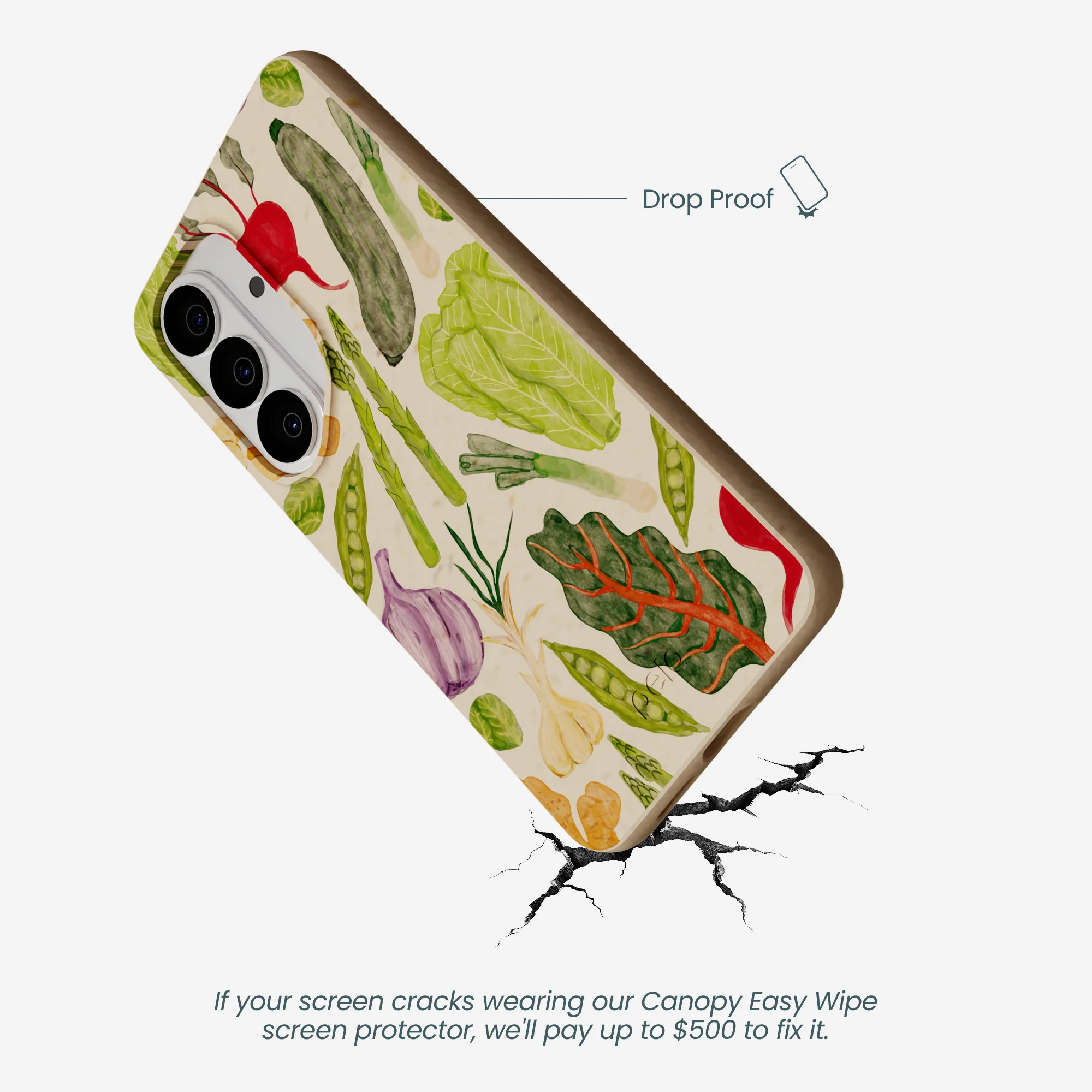 Seashell Veggie Patch Samsung Galaxy S26 Case - Image 5