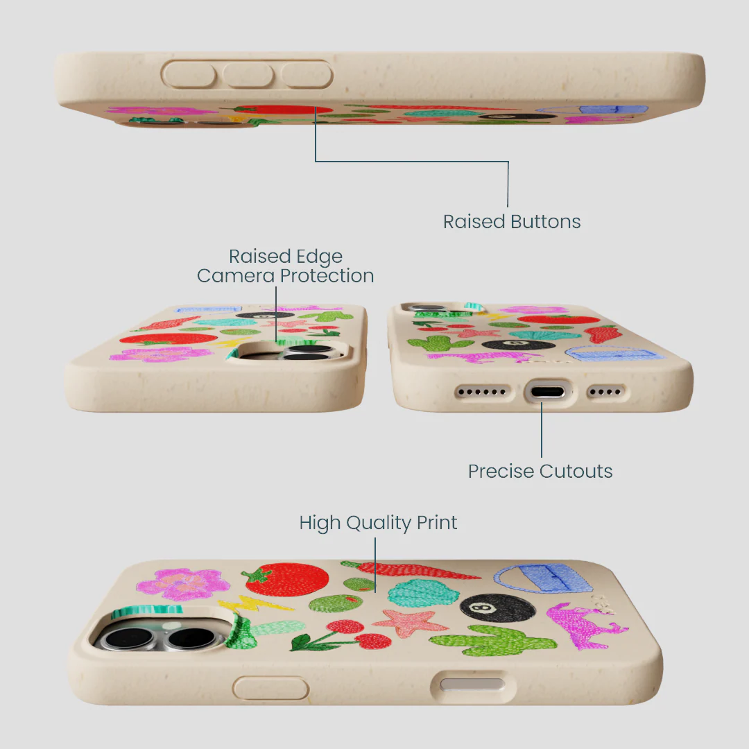 Seashell Whimsy Brooches iPhone 16 Plus Case - Image 2
