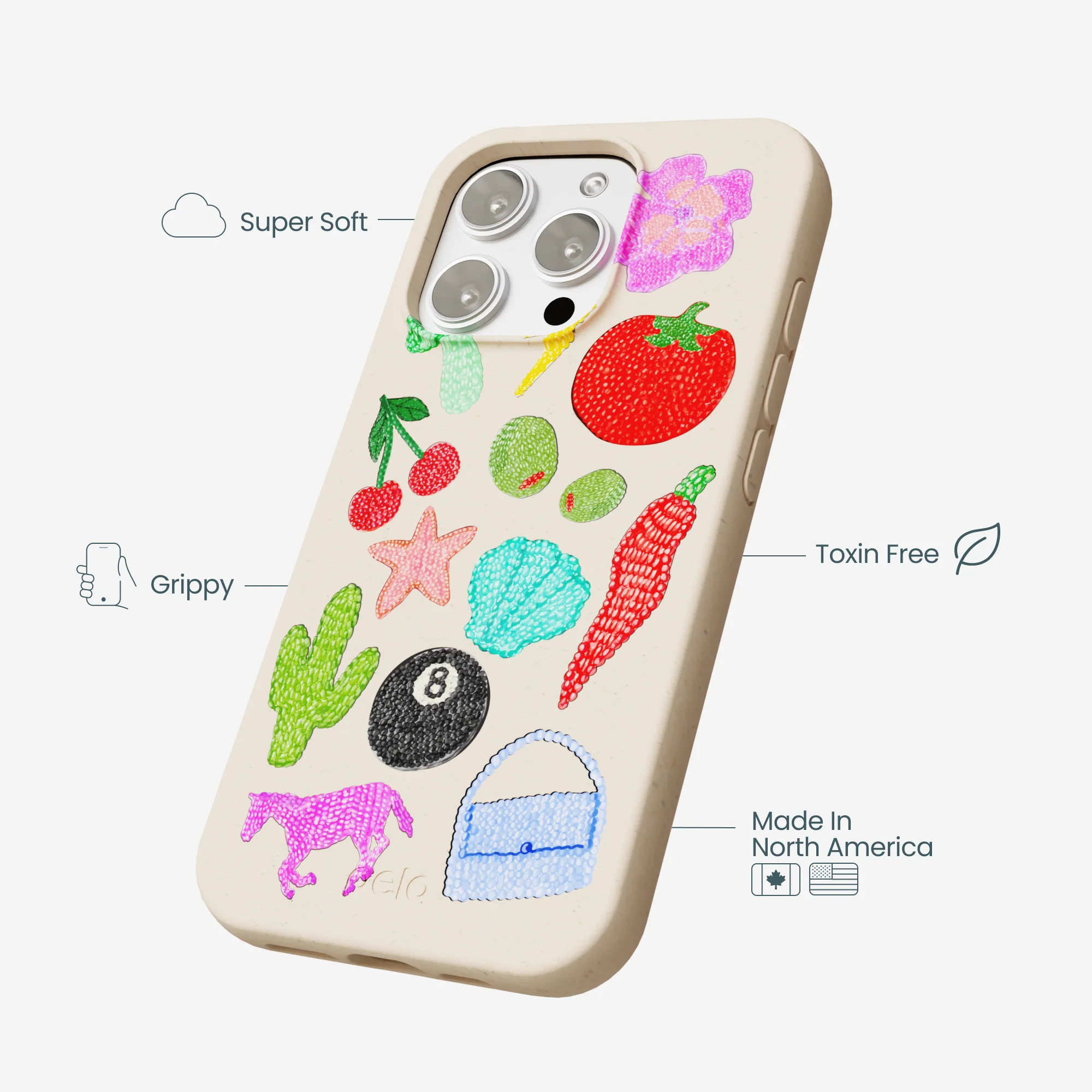 Seashell Whimsy Brooches iPhone 16 Pro Max Case - Image 3