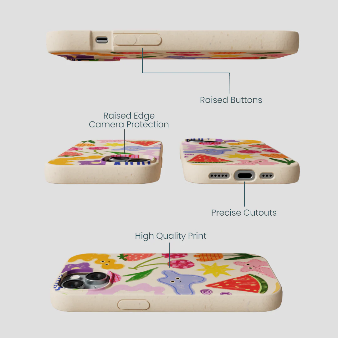 Seashell Whimsy Shapes iPhone 15 Case - Image 3