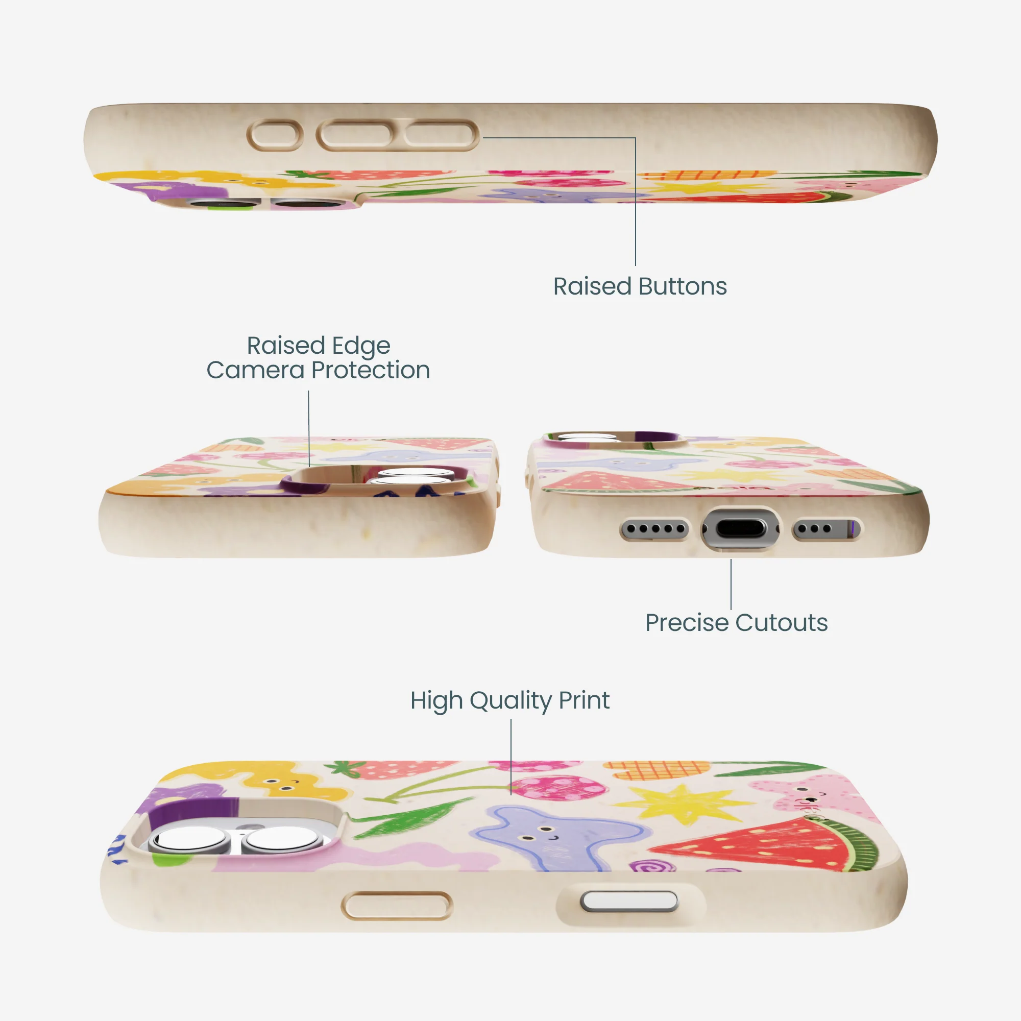 Seashell Whimsy Shapes iPhone 17 Case - Image 3