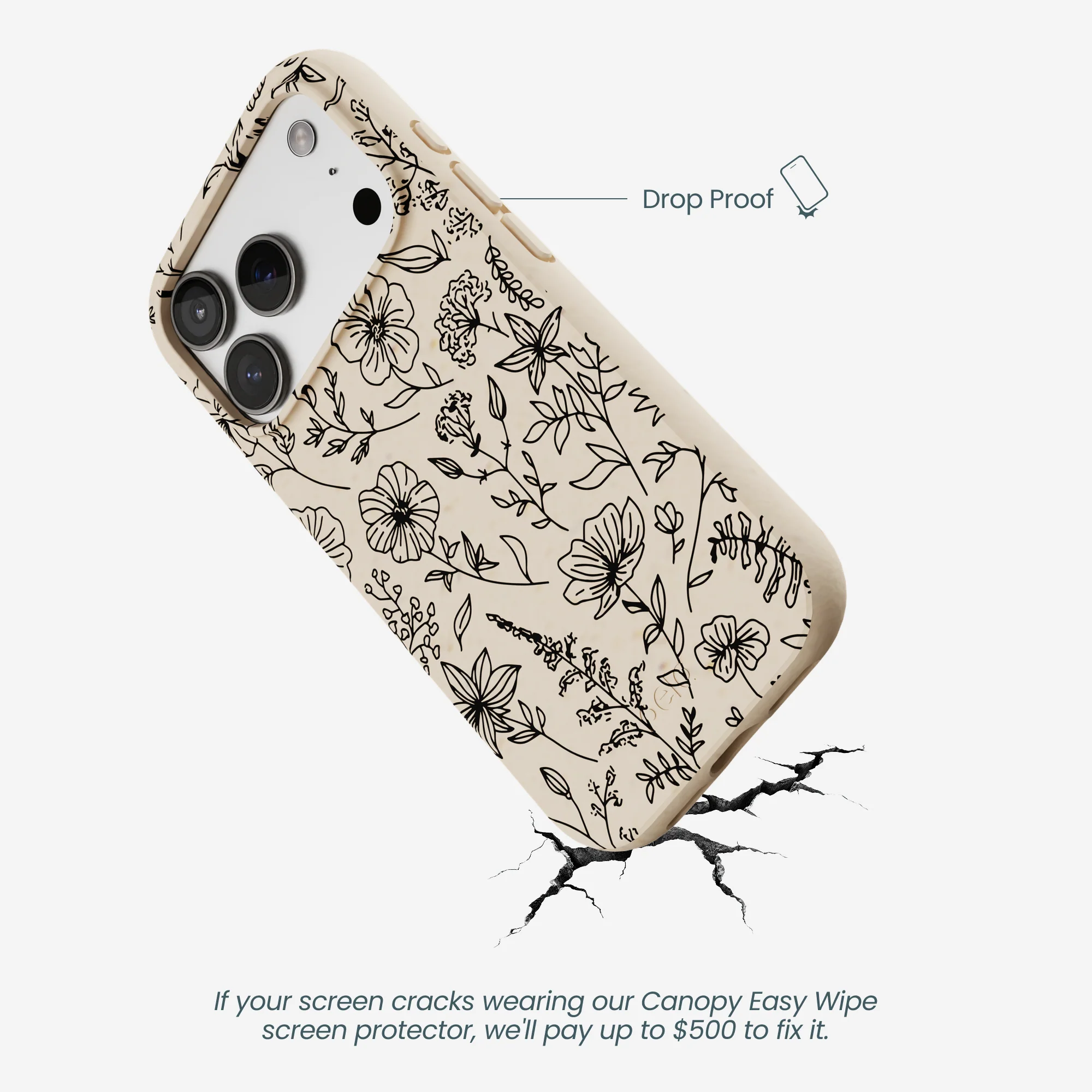 Seashell Wild Flower iPhone 17 Pro Case - Image 5
