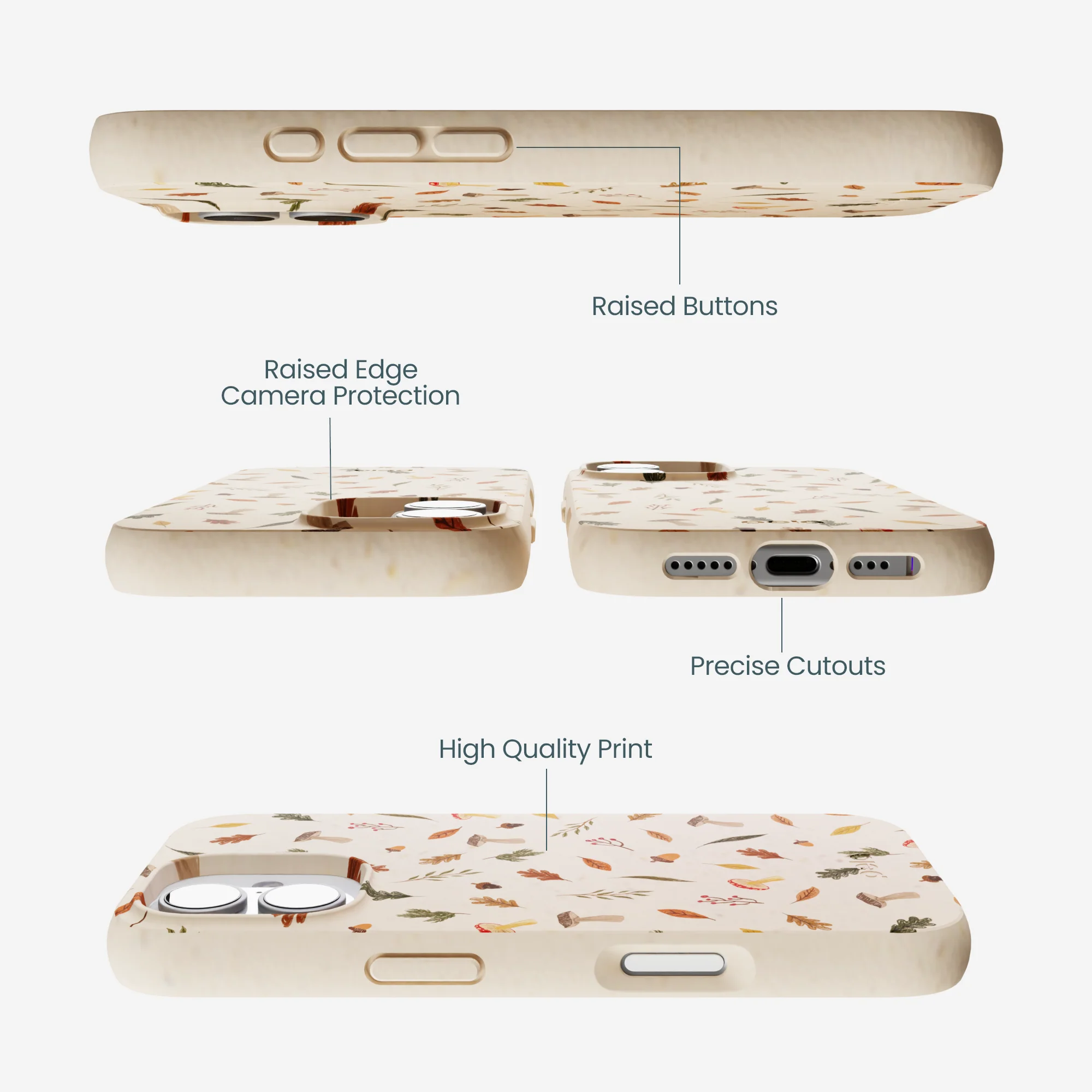 Seashell Woodland Harvest iPhone 17 Case - Image 3